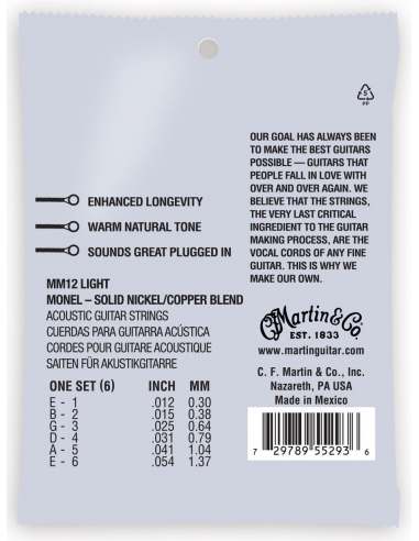 Martin MM12 Retro (12-54) Nickel Martin MM12 Retro (12-54) Nickel