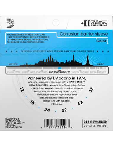 D'Addario EJ16 (12-53) Phosphor... D'Addario EJ16 (12-53) Phosphor...