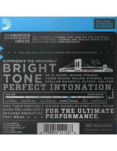 D'Addario EXL158 (13-62) Nickel... D'Addario EXL158 (13-62) Nickel...