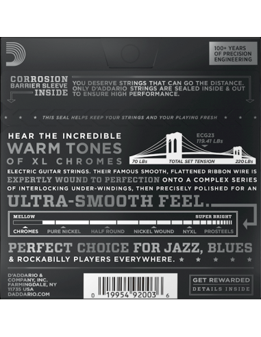 D'Addario ECG23 Chromes Flat... D'Addario ECG23 Chromes Flat...