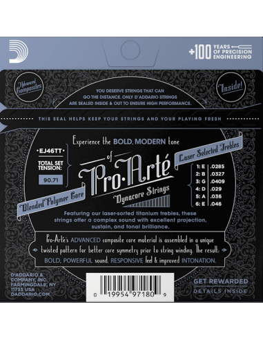 D'Addario EJ46TT Pro-Arté Dynacore,... D'Addario EJ46TT Pro-Arté Dynacore,...