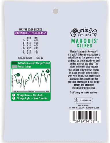 Martin MA175S (11-52) 80/20 Bronze Martin MA175S (11-52) 80/20 Bronze
