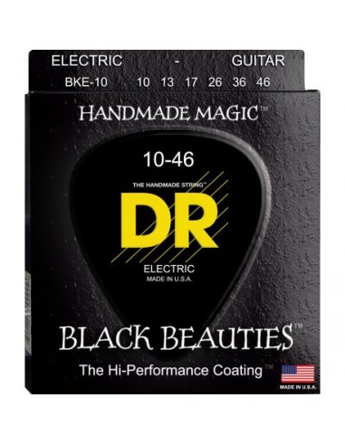 DR Strings BKE-10 BLACK BEAUTIES 10-46