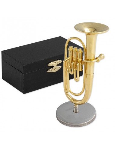Miniatura Trombón Metálico Decorativo