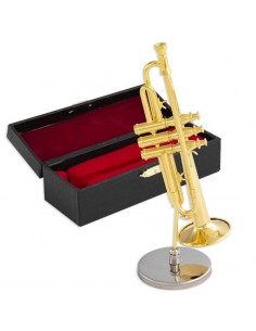 Miniatura Trompeta Metálica...