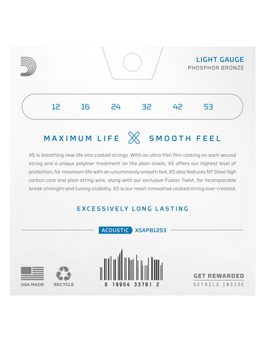 D'Addario XSAPB1253 Phosphor Bronze